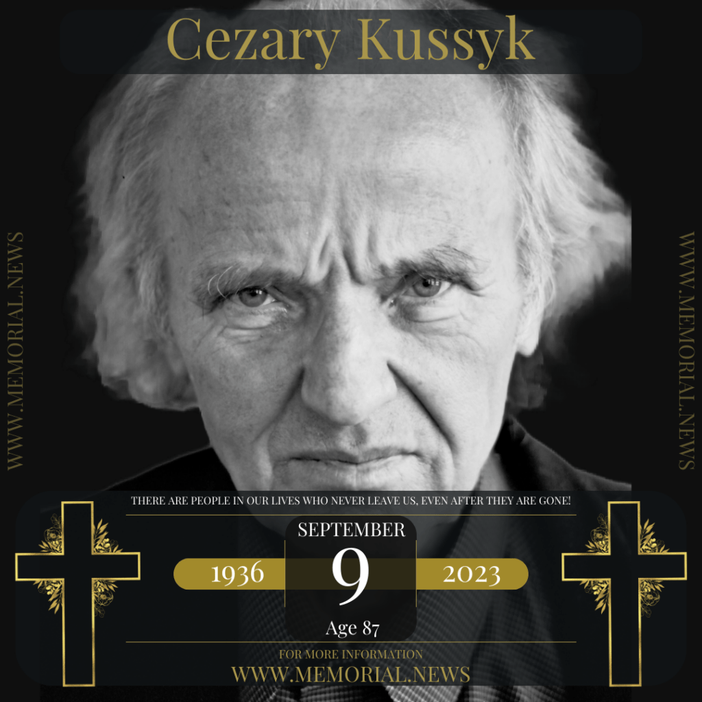 Portrait of Cezary Kussyk, the iconic Polish actor.