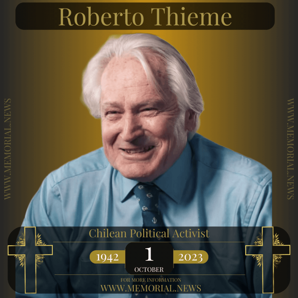 Walter Robert Thieme Schiersand, Chilean political activist, championing justice, equality, and human rights.